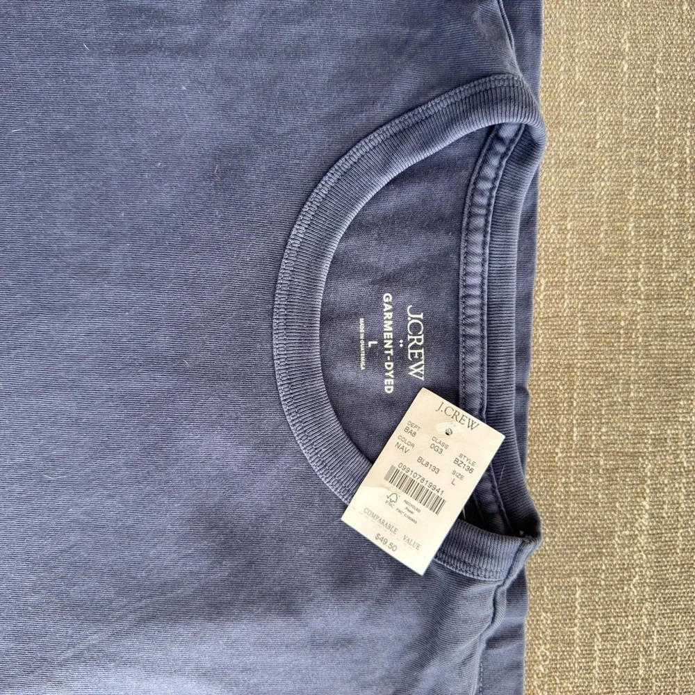 J. Crew Men's Navy Short Sleeve Tee